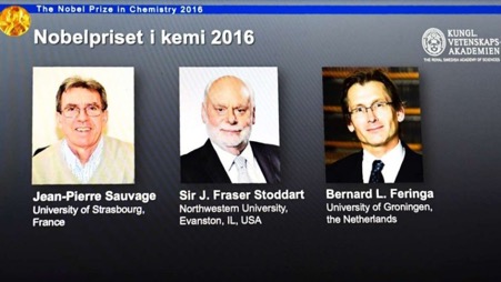 Three Nobel Winners in Chemistry Create World’s Smallest Machines