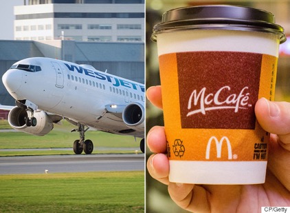 McDonald’s Partners with Westjet